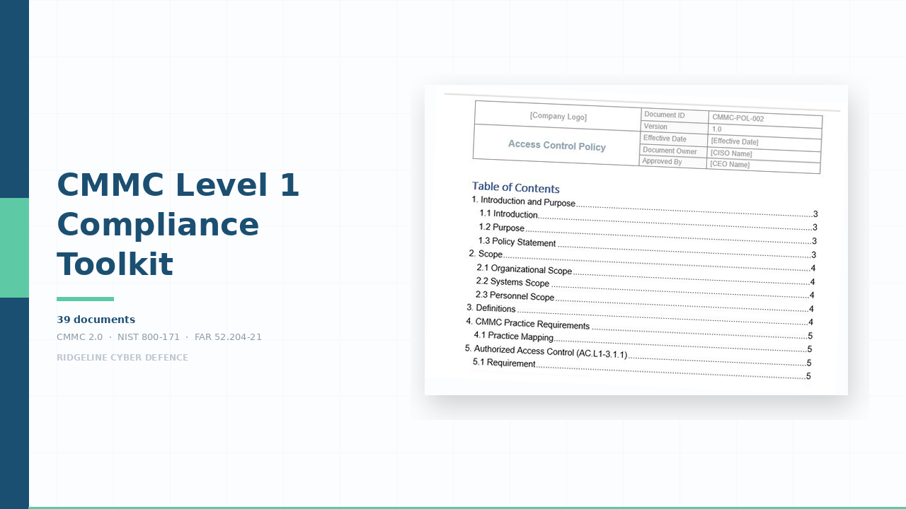 CMMC Level 1 Compliance Toolkit