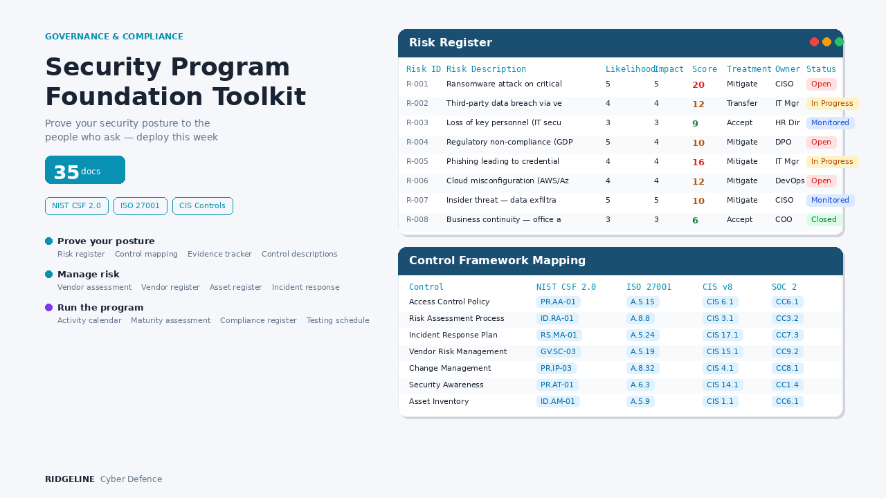 Security Program Foundation Toolkit